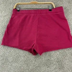 GAP Logo 1969 Fleece Short Size L Fuschia Spellout Y2K Comfy Loungewear Heritage thumbnail 3