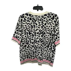 Endless Rose Anthropologie leopard print short-sleeve sweater Size S/M thumbnail 3
