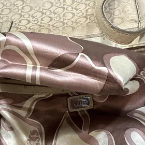Vintage Guess Purse Y2K Monogram Logo Beige Tan‎ Hand Bag thumbnail 14