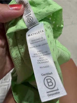 Athleta bright Green workout Tank Top XS thumbnail 7
