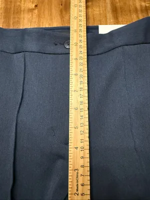 NWT Express Ankle High Rise Pants Women’s Size 6R Navy Blue Stretch thumbnail 7