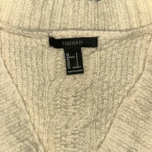 Forever 21‎ Cardigan Women Sz S Ivory Floral Embroidery Y2K Inspired Grannycore thumbnail 2