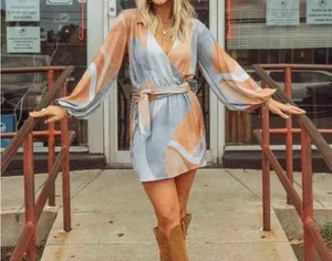 Show Me Your MuMu Patsy Mini Dress in Retro Absract thumbnail 1