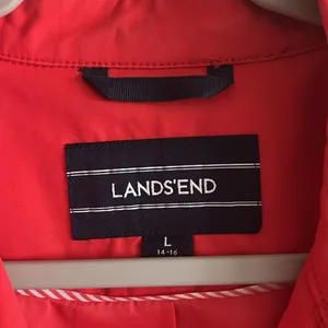 Lands’ End Crimson Dawn Harbour Cottage Trench Coat‎ Sz L Minimalist Boho-Chic thumbnail 11