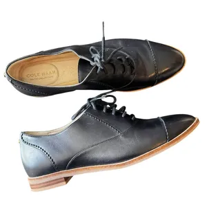 Cole Haan - Go-To Arden Black Leather Oxford Flats Women’s Sz 7B thumbnail 1