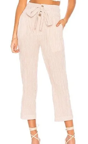 Free People Rumors Yarn Dye Harem Pants Textured High Waisted: Size 8 thumbnail 1
