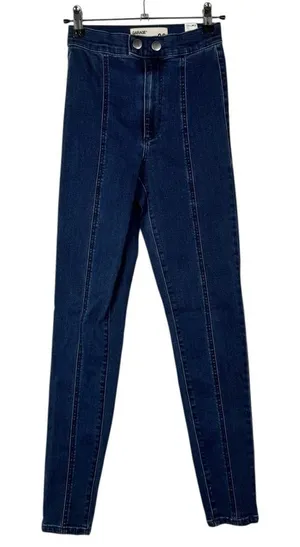 Garage Dark Blue Front Exposed Seam Skinny Jeans 00‎ thumbnail 1