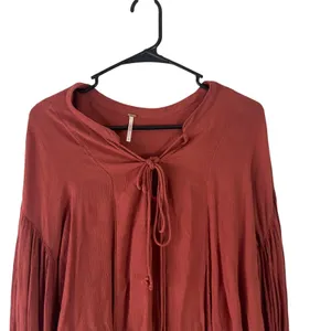 Free People Women's Size Small Burnt Orange Oversized‎ Boho Tunic Flowy Top thumbnail 2