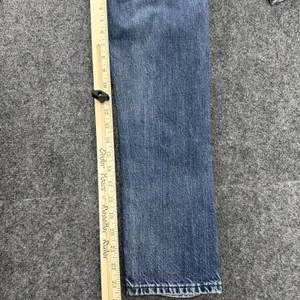 Levis Made Crafted Womens Two Tone Side Stripe Straight Leg Jeans 26 Cotton Blue thumbnail 6
