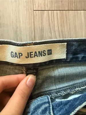 GAP Indigo Denim Maxi Skirt with Front Slit thumbnail 2