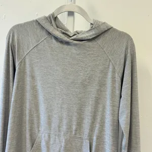 Kyodan Womens Gray Space Dye Activewear Hoodie Pullover Thumbholes Small thumbnail 3