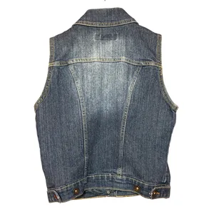 Paris Blues Women Small Blue Denim Trucker Vest Medium Wash Sleeveless‎ Jacket thumbnail 2