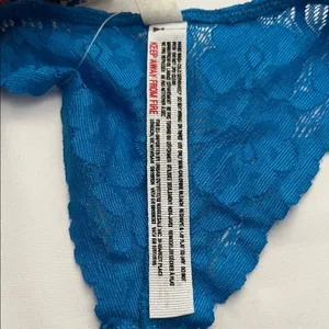 Free People Vibrant Blue Lace Bralette thumbnail 5