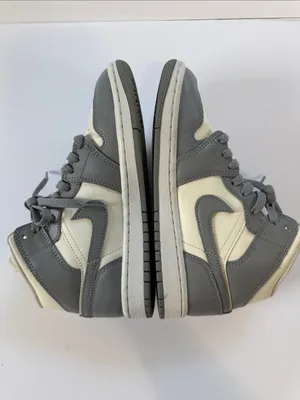 Jordan women’s High-Top Sneakers - Gray and White thumbnail 6