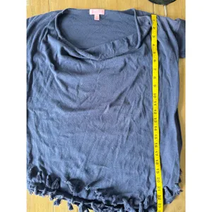 Lilly‎ Pulitzer Navy Blue Tassel Hem Sweater XS Cotton Lightweight Knit preppy thumbnail 6