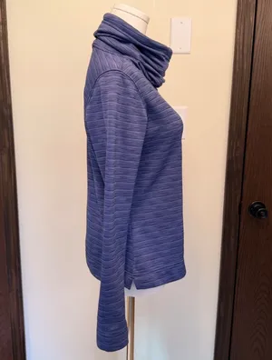 The North Face purple pullover adjustable turtleneck sweater thumbnail 6