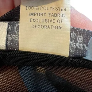 Seductive Wear Cinema Etoile Vintage Black Sheer Whimsygoth Lingerie Slip Top thumbnail 10