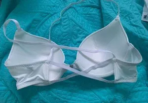 SheIn White Cross Back bra thumbnail 2
