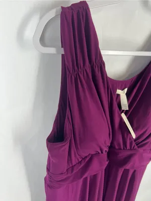 NWT Soma Draped Waist Henna Plum Soft Dress XL thumbnail 8