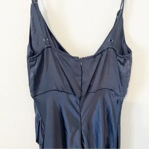 NWTBilly J Elsa Midi Dress Navy Satin Bridesmaids Formal Size AU 10 / US 6 thumbnail 8
