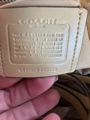 Coach Pebbled Leather Satchel Bag in Beige thumbnail 3