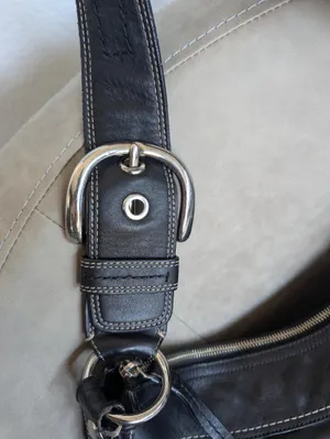 Coach Black Soho Hobo Shoulder Bag Leather thumbnail 2