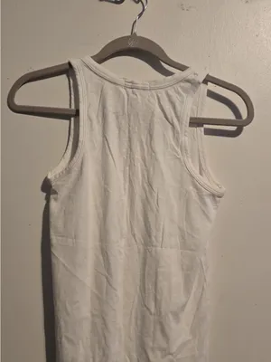 rag & bone White Ribbed High-Neck Tank thumbnail 8