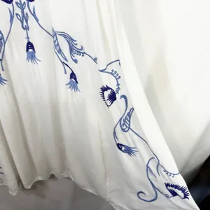 Free People Medium Slip Dress Adelaide Festival White Blue Floral Boho Mini 195‎ thumbnail 10