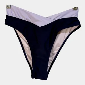 Cupshe Color Block High‎ Waisted Bikini Bottom - Small NWT thumbnail 1