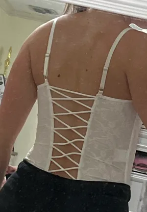 Corset Top White Size XS thumbnail 6
