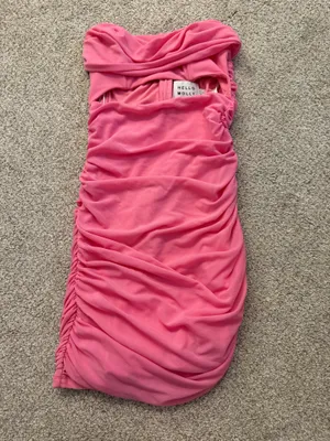 Pink Hello Molly Strapless Cut-out Mini Deess thumbnail 3