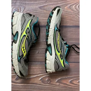 Saucony Grid Cohesion TR7 S15183-3‎ Athletic Shoes 7.5 Gray Yellow Teal thumbnail 7