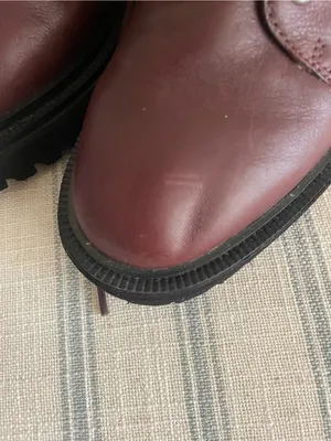 Madewell Rayna Leather Lace-Up Boots in Dark Cabernet Size US 6.5 thumbnail 3