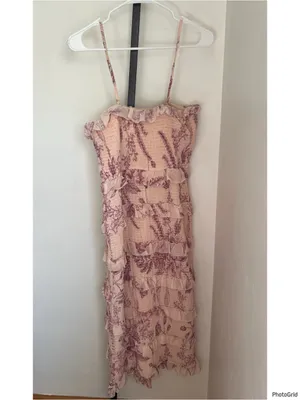 Anthropologie Let Me Be Tiered Floral Midi Dress thumbnail 3