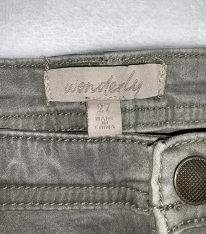 Wonderly sage green cargo jogger pants size 27 womens thumbnail 7