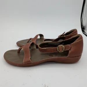 KEEN City of Palms Posted Sandals Brown Leather Flat Thong Womens‎ 7.5 1012390 thumbnail 2