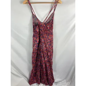 Universal Threads Floral Tiered Strappy Back Sleeveless Dress Medium thumbnail 4