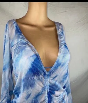 NEW Bikini set + Cover up Blue thumbnail 6