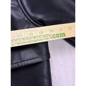 Commense Too Blessed Sherpa Lined Shearling Leather Flight Jacket Womens M Black Size M thumbnail 5