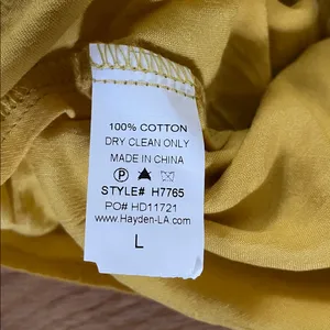 Hayden Mini Dress Womens Large Yellow Ruffle Sleeve Casual Boho Cottagecore NWT thumbnail 8