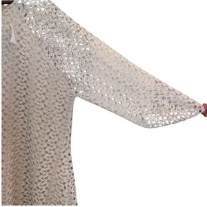 ROMANTIC Lace Crochet Tunic Top Bohemian, elegant, festival cottagecore thumbnail 5
