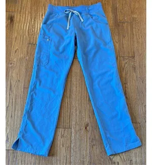Figs Technical Collection blue high rise pockets scrubs small thumbnail 11