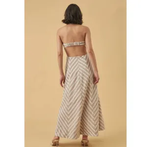 Mon Renn Euphoria Strapless Dress - Chevron Stripe thumbnail 6