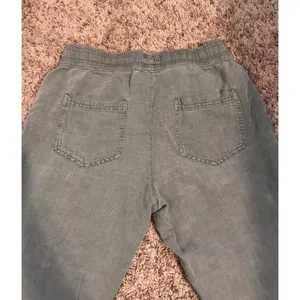 C&C California Linen Blend Jogger Pants Women's Small Green Pull On‎ Ankle Tie thumbnail 6