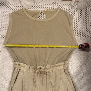 Free People Womens Sand Jam Casual Tan Jumpsuit rubber Medium thumbnail 6