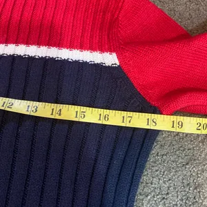 Vintage Knit Pullover Sweater Anchor Nautical Mock Neck Fisherman Embroidered M thumbnail 7