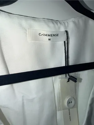 NWT Commense Solid White Vest Size M thumbnail 5