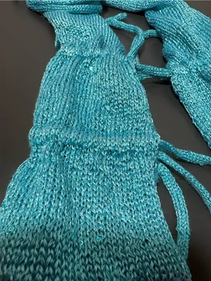 EDIKTED Sequin Split Front Knit Halter Top thumbnail 5