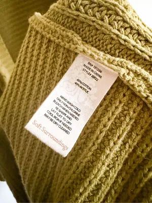 Soft Surroundings Chunky Braided Back Long Cardigan Size XL thumbnail 5