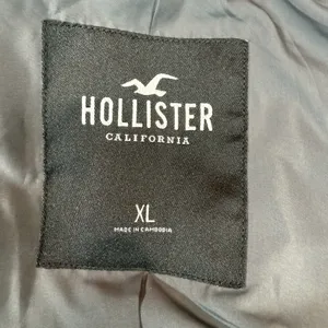 Hollister XL Navy Houndstooth‎ Plaid Open Front Sweater Blazer Jacket Academia thumbnail 8